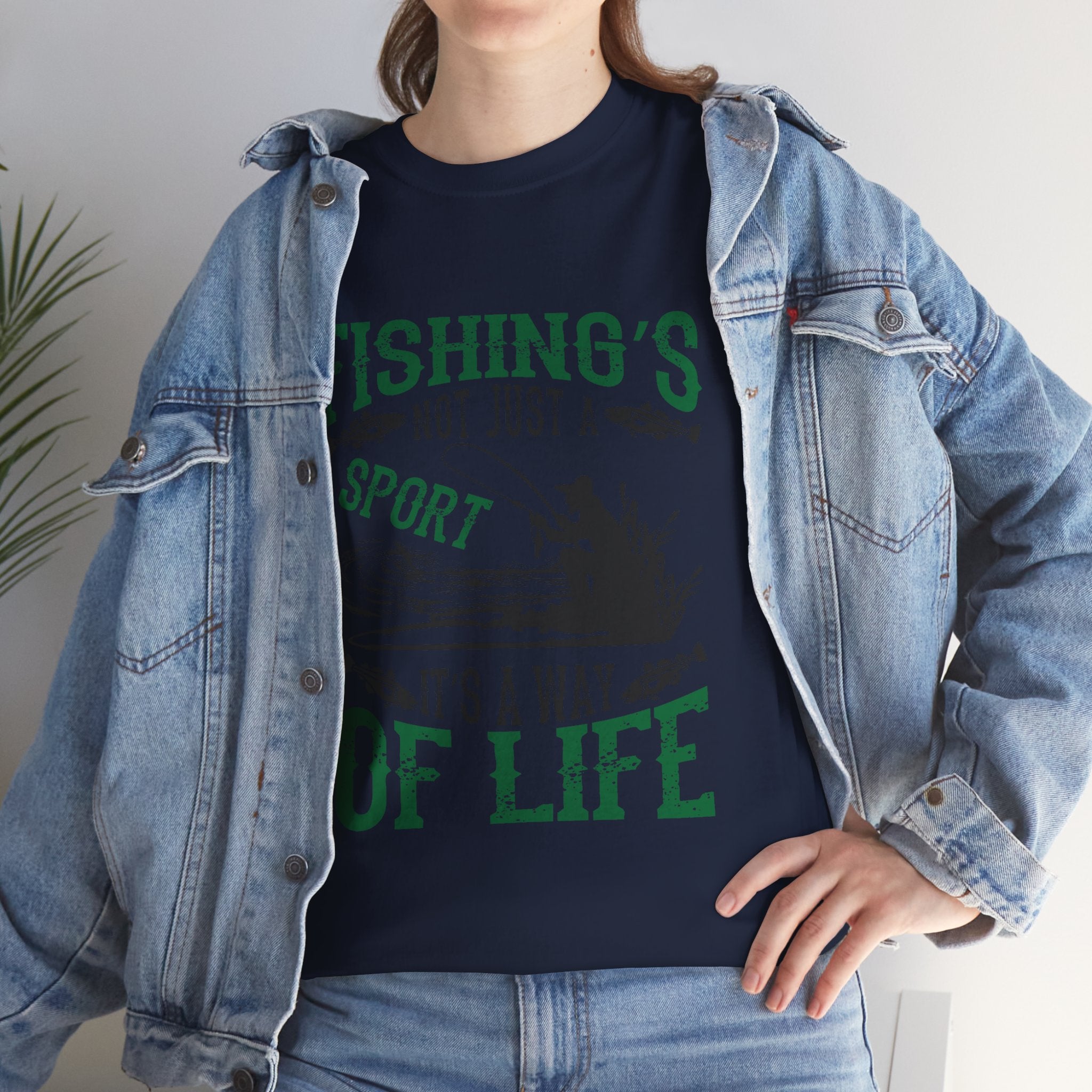 Fishings Not Just A Sport It's A Way Of Life Unisex Graphic Novelty T-Shirt