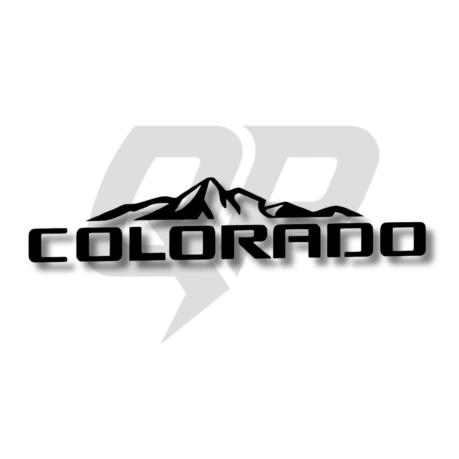 Chevy Colorado Mountains Offroad Decal Logo
