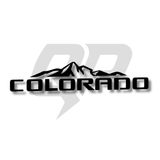 Calcomanía todoterreno con el logotipo de las montañas de Colorado de Chevy