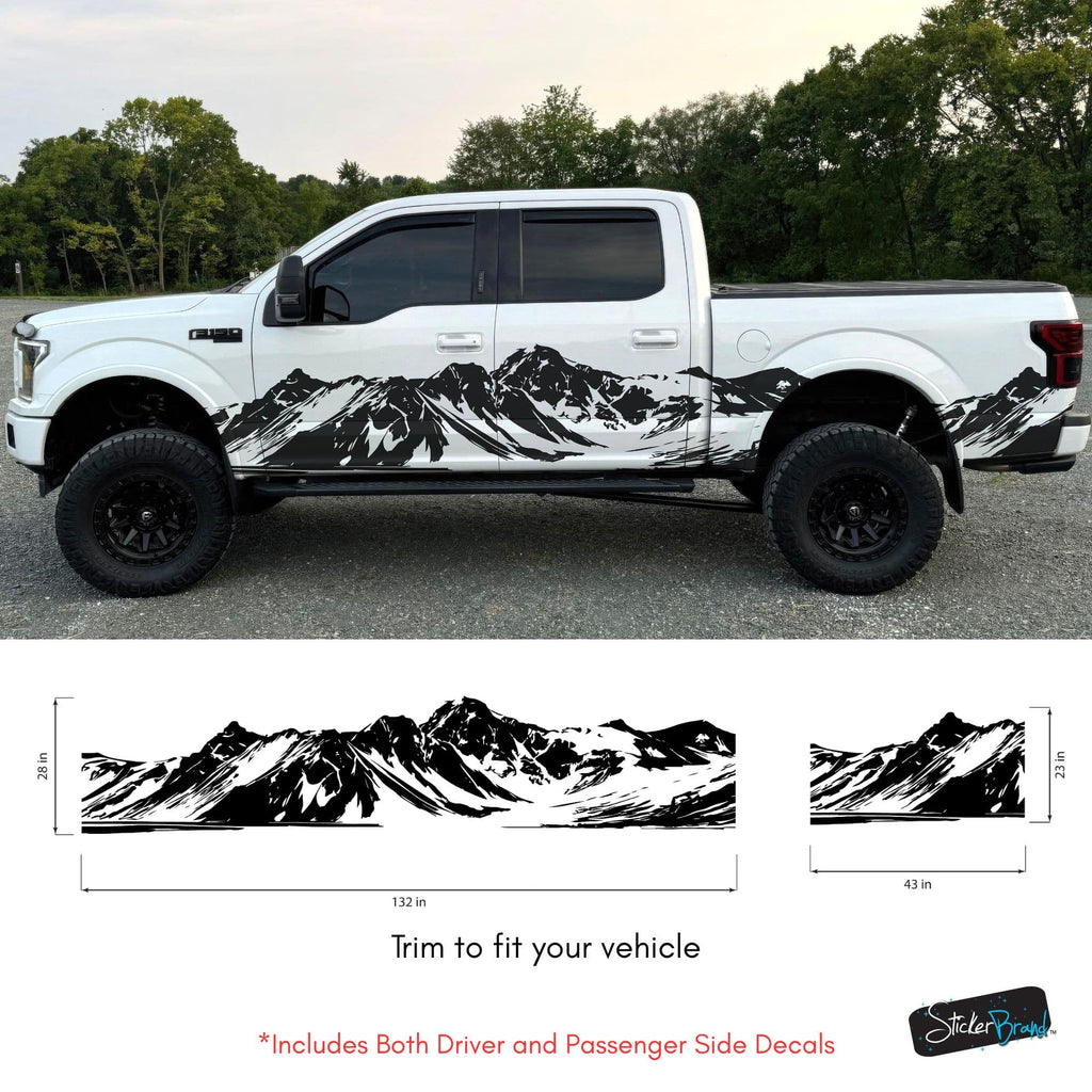 Mountain Truck Graphic Decal. Overland Vinyl Decal. #7085