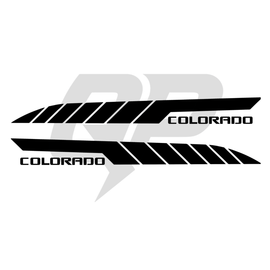 Juego de 2 calcomanías laterales todoterreno para Chevy Colorado