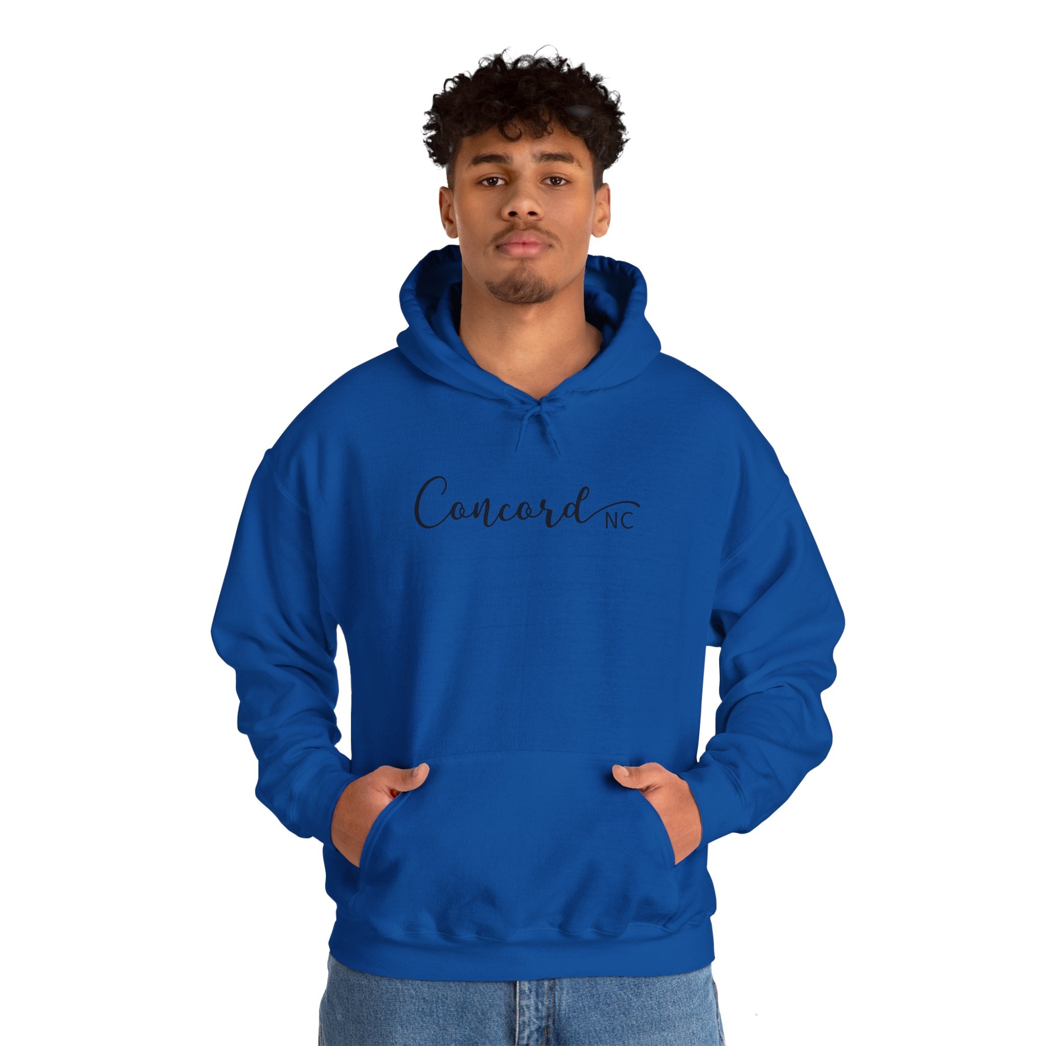 Concord North Carolina NC State Cursive Hoodie