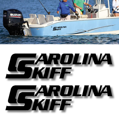 Carolina Skiff Logo Decal DLV DLX JVX JV J Series 24" - Set of 2 - Made in the USA