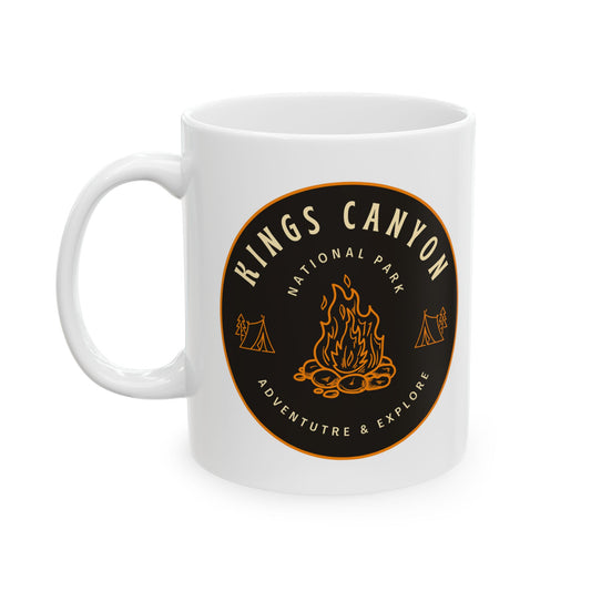 Kings Canyon National Park Travel Souvenir Camping Outdoors Gift Ceramic Mug