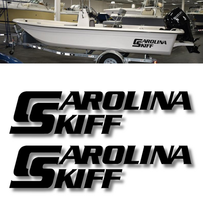 Carolina Skiff Logo Decal DLV DLX JVX JV J Series 24" - Set of 2 - Made in the USA
