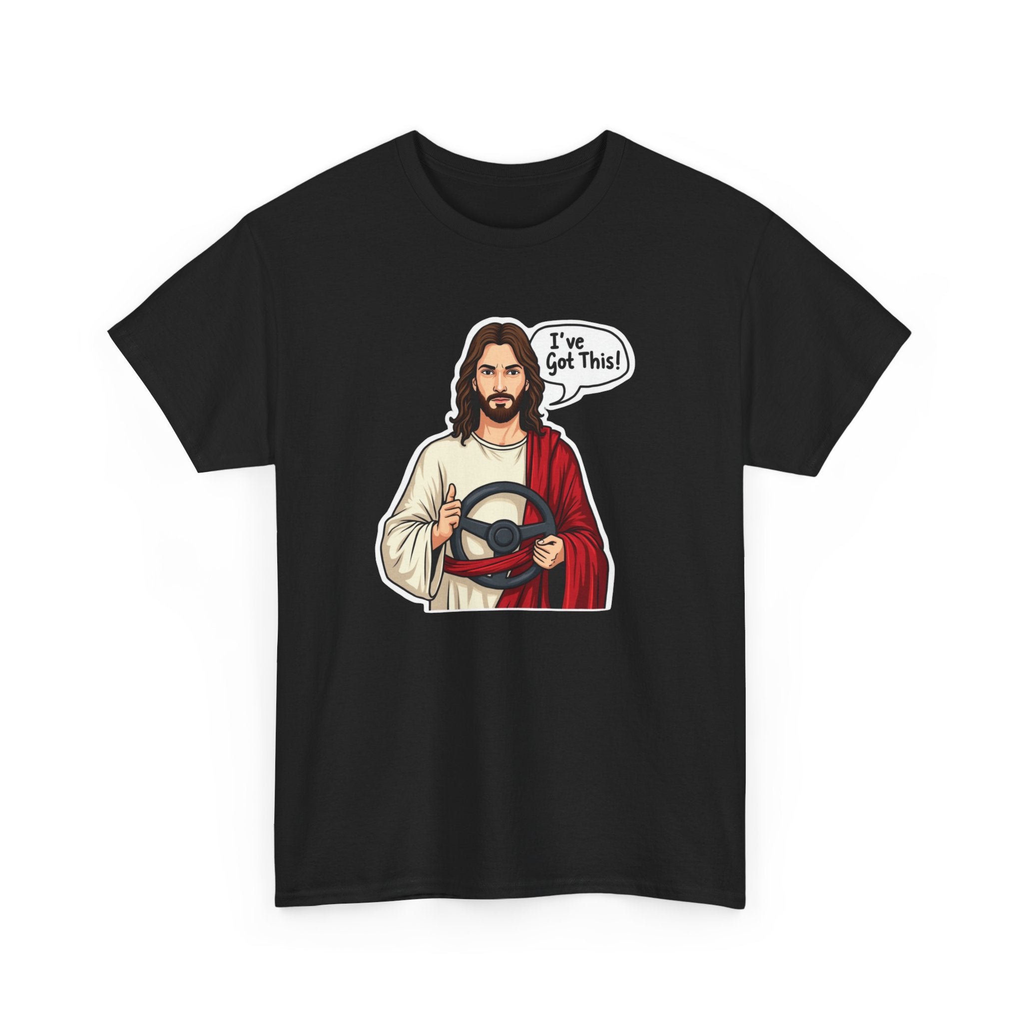 Funny Jesus JDM Car Unisex Tee, Sarcastic Graphic T-Shirt