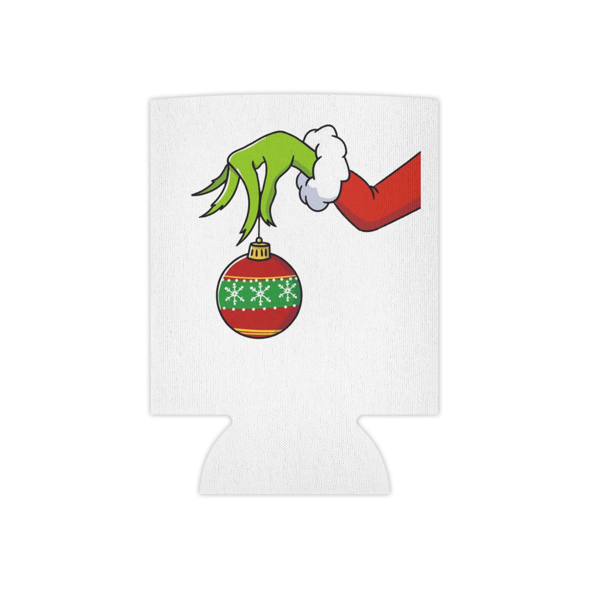 Grinch Ornament Movie Funny Humor Beer Holiday Christmas Can Cooler