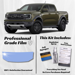 Ford Ranger Raptor (2024-2026) Partial Hood PPF Protection Kit - Pre-Cut