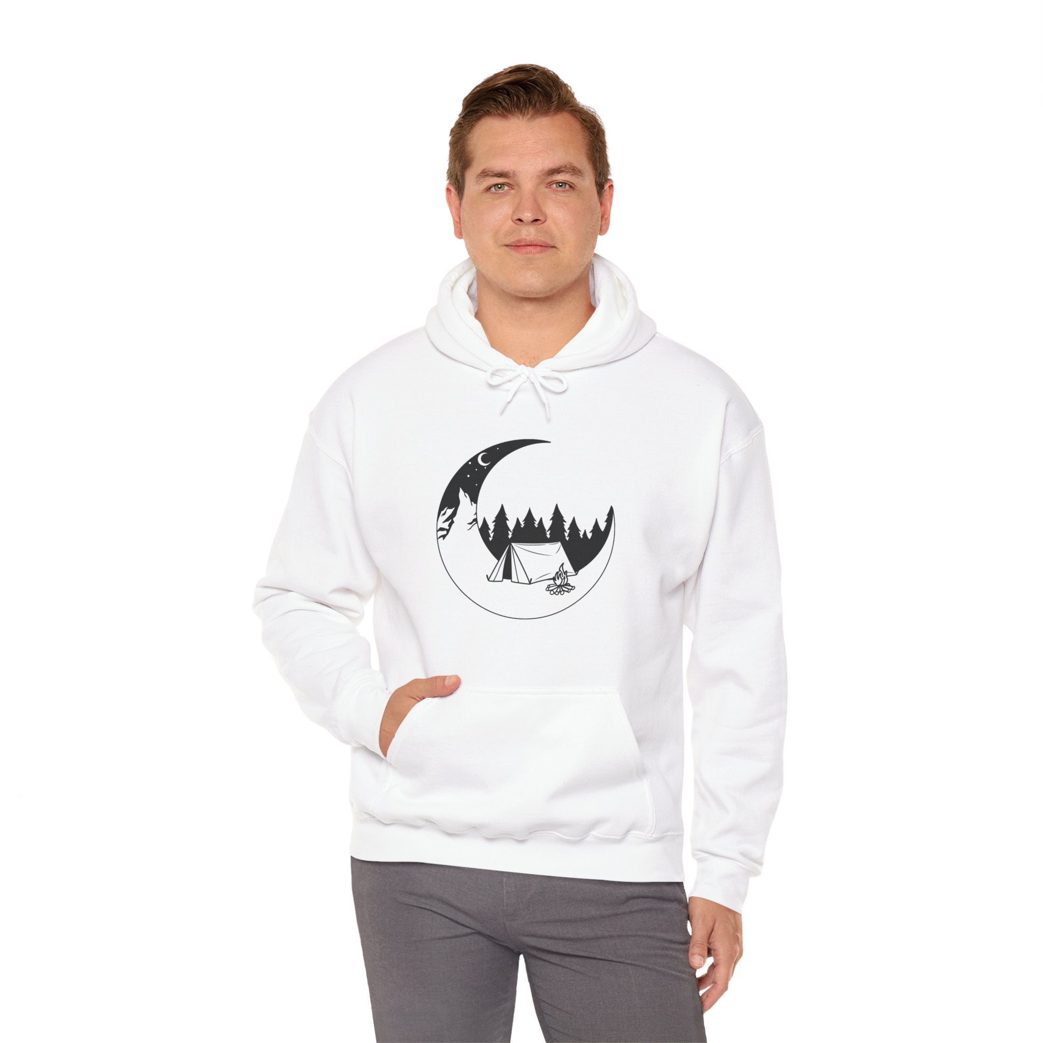 Outdoor Camping Moon Unisex Hoodie