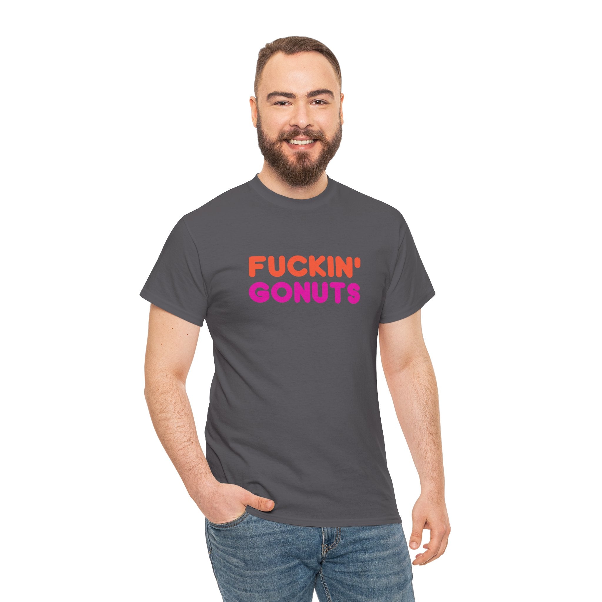 Funny Fuckin' Gonuts Dunkin Meme Novelty Graphic Tee