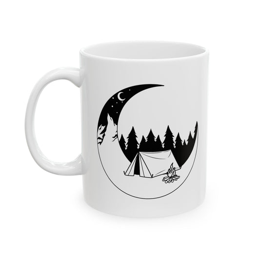 Camping Moon Outdoor Coffee Ceramic Mug