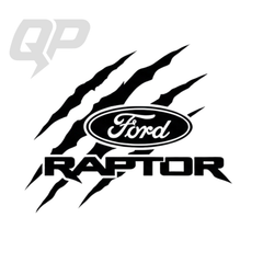 Calcomanía de carreras con diseño de garra para Ford Raptor