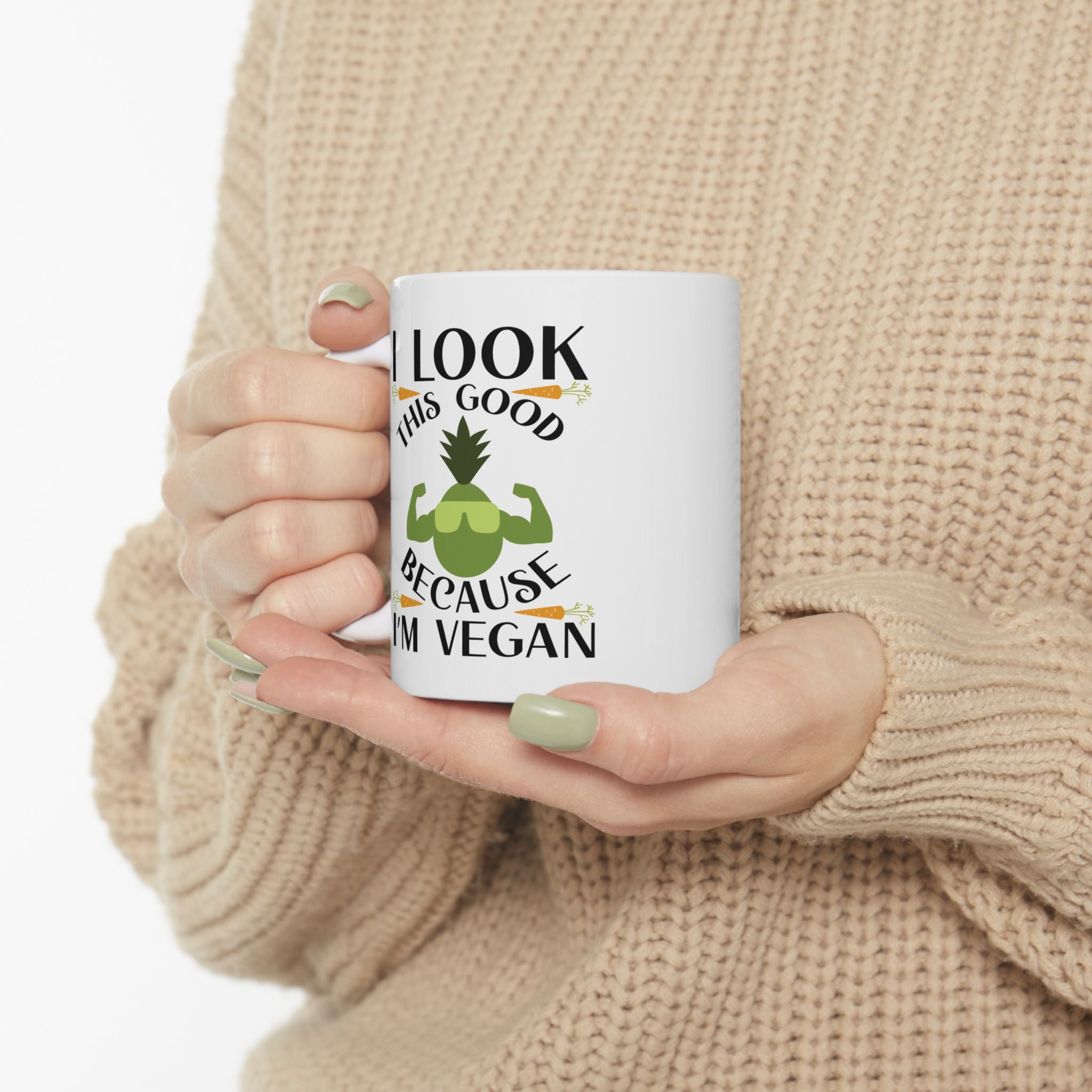 Funny Vegan Novelty Graphic Gift Ceramic Coffee Mug