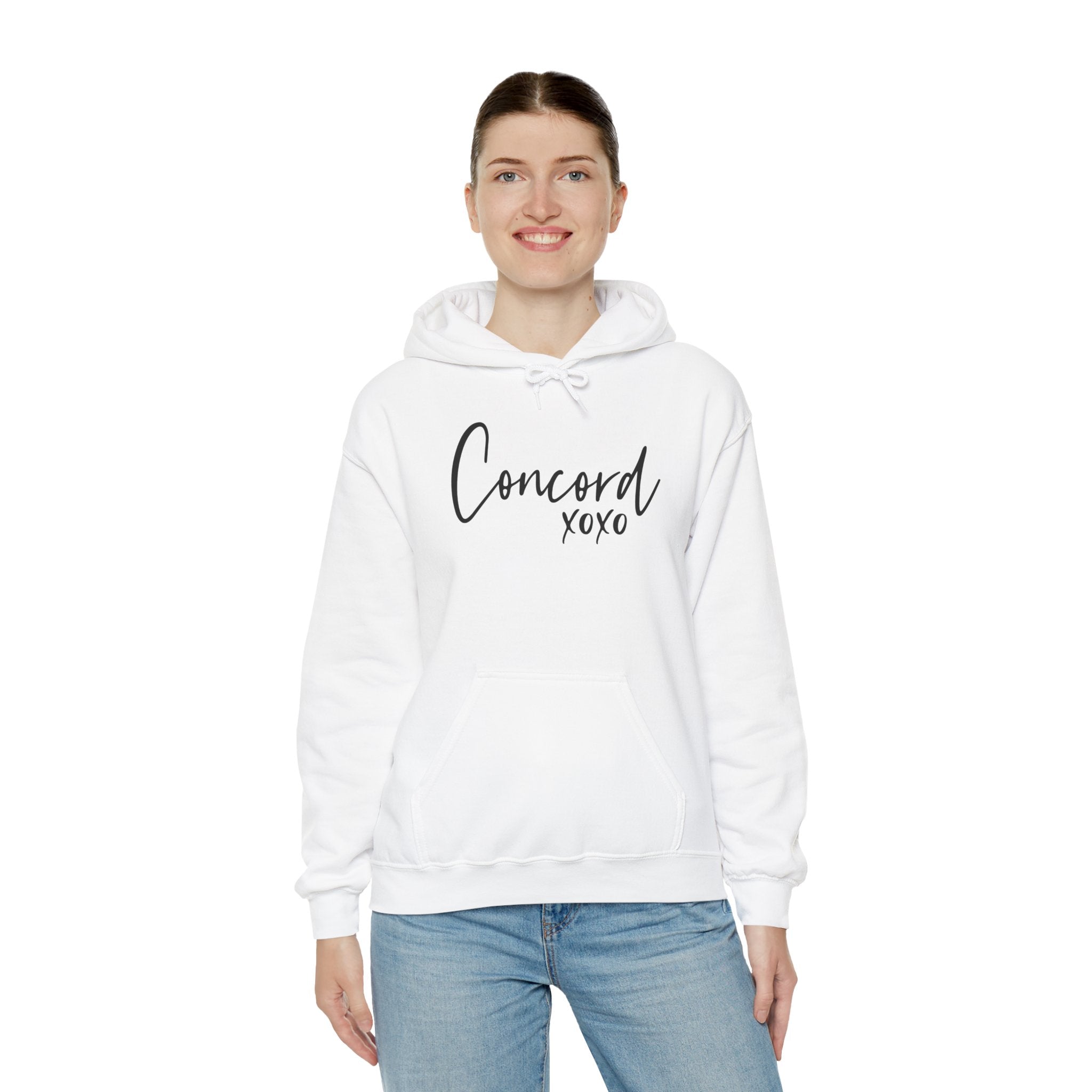 Concord North Carolina NC State Cursive Hoodie