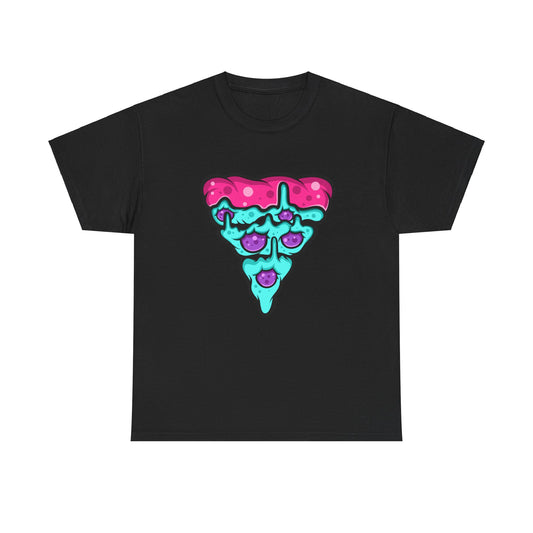 Trippy Psychedelic Pizza Graphic Novelty Unisex T-Shirt