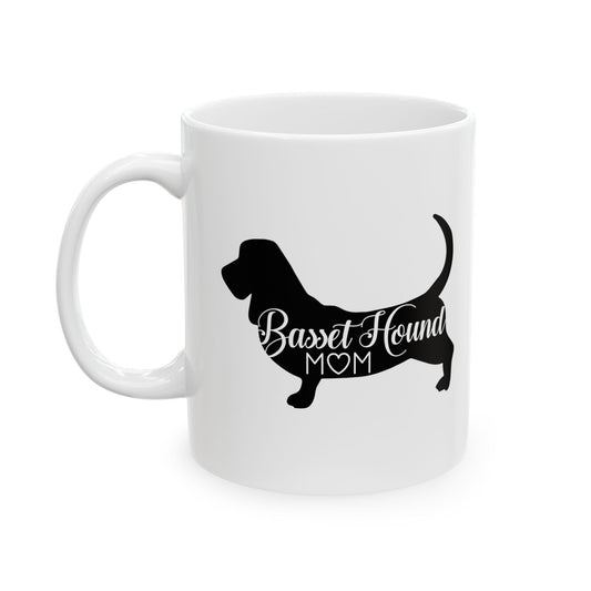 Basset Hound Dog Mom Ceramic Coffee Mug