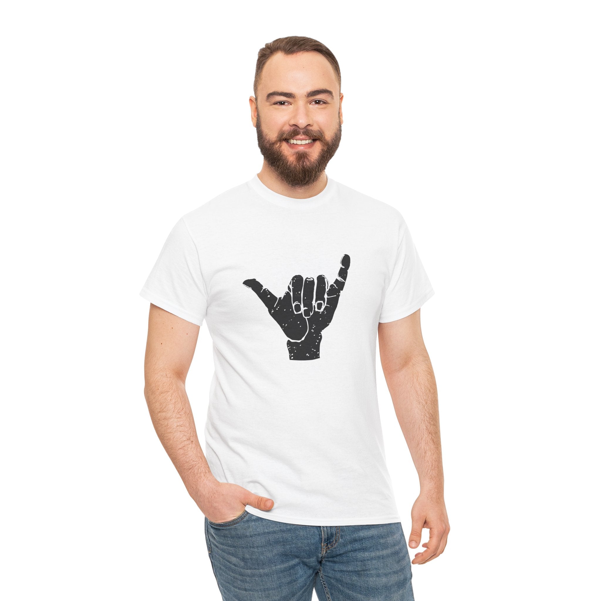 Shaka Gesture Surfing Mens Womens Unisex T-Shirt