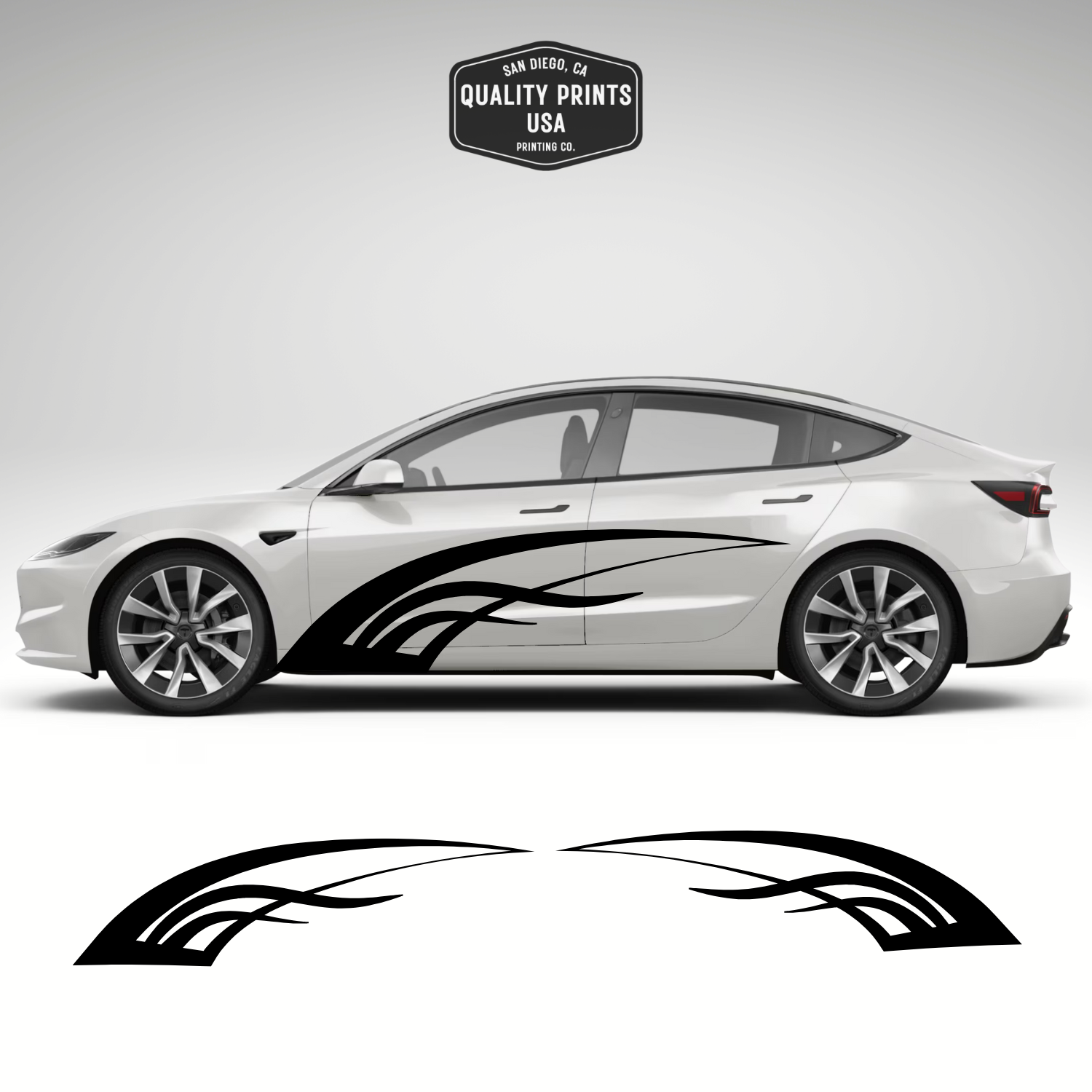 Tesla model 3 decals (Multiple Styles)