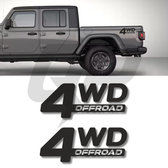 Jeep Gladiator Side Rear Fender 4x4 Decal Kits - Set of 2