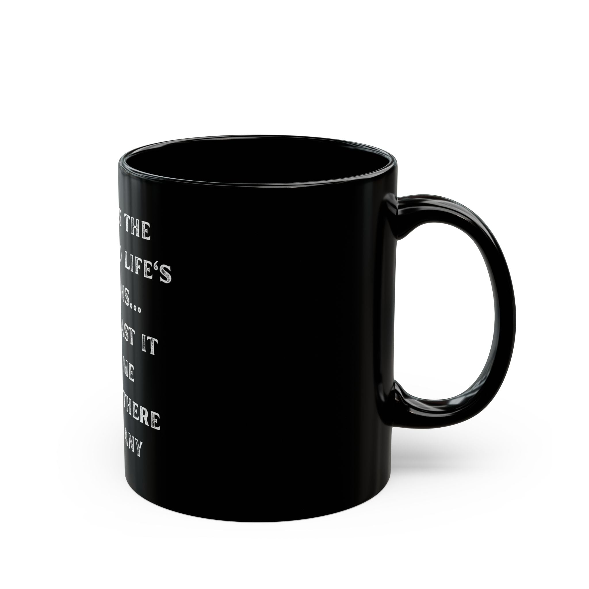 Coffee Is The Answer Funny Office Gift Ceramic Black Coffee Mug