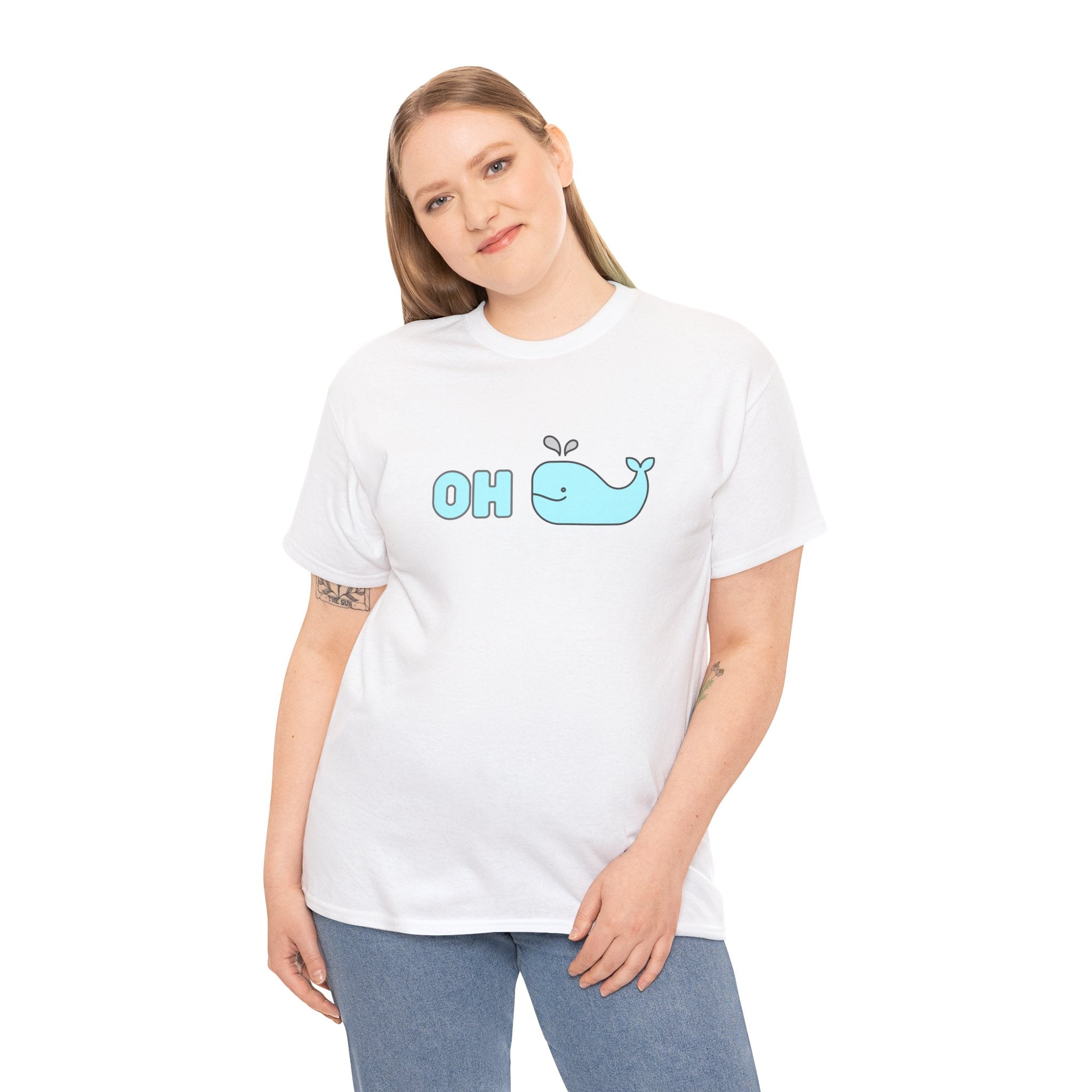 Oh Whale Funny Cute Graphic Novelty Gift Unisex T-Shirt