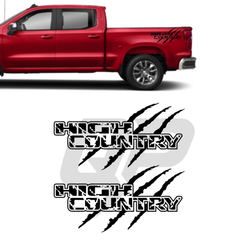Kit de gráficos High Country para rasguños en la parte trasera y lateral de la Chevy Silverado