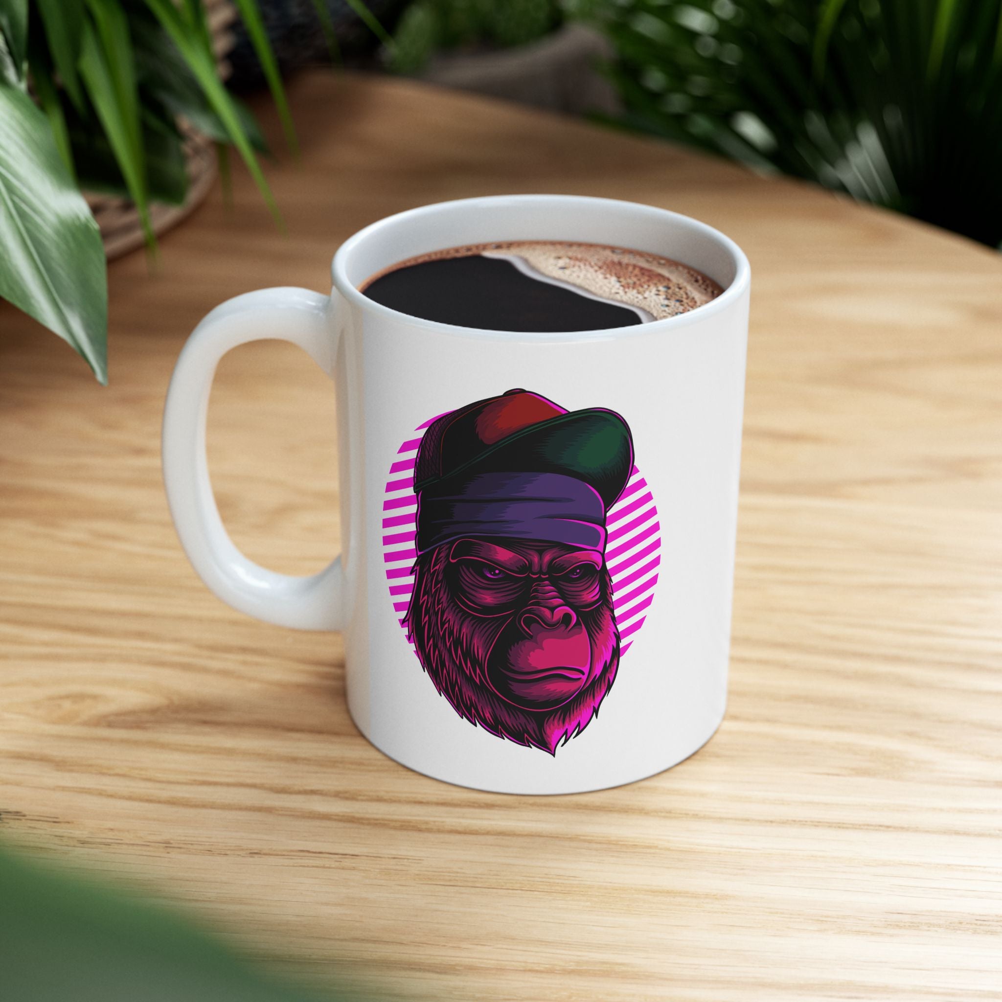 Ape Gorilla Cartoon Ceramic Coffee Mug