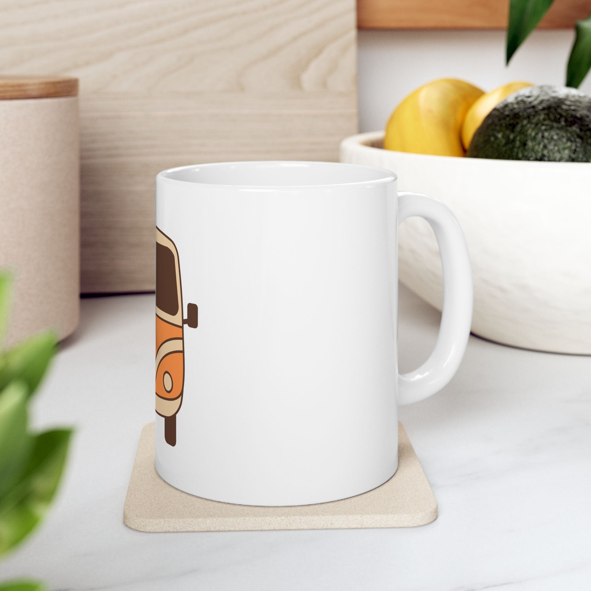 Vintage Retro Bus Ceramic Coffee Mug