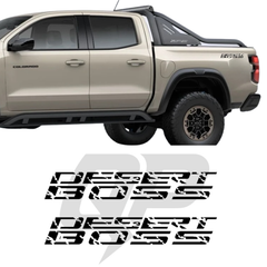 Kit de calcomanías para guardabarros trasero de 12" para Chevy Colorado Desert Boss