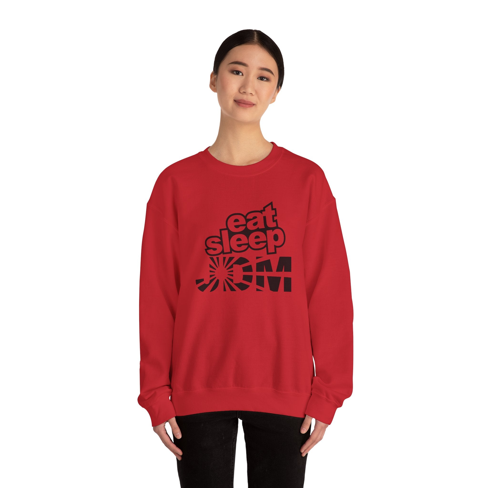 Eat Sleep JDM Car Turbo Boost Crewneck Sweatshirt