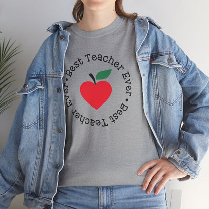 Teacher School Best Teacher Ever Gray Shirt Men's Women's Gift