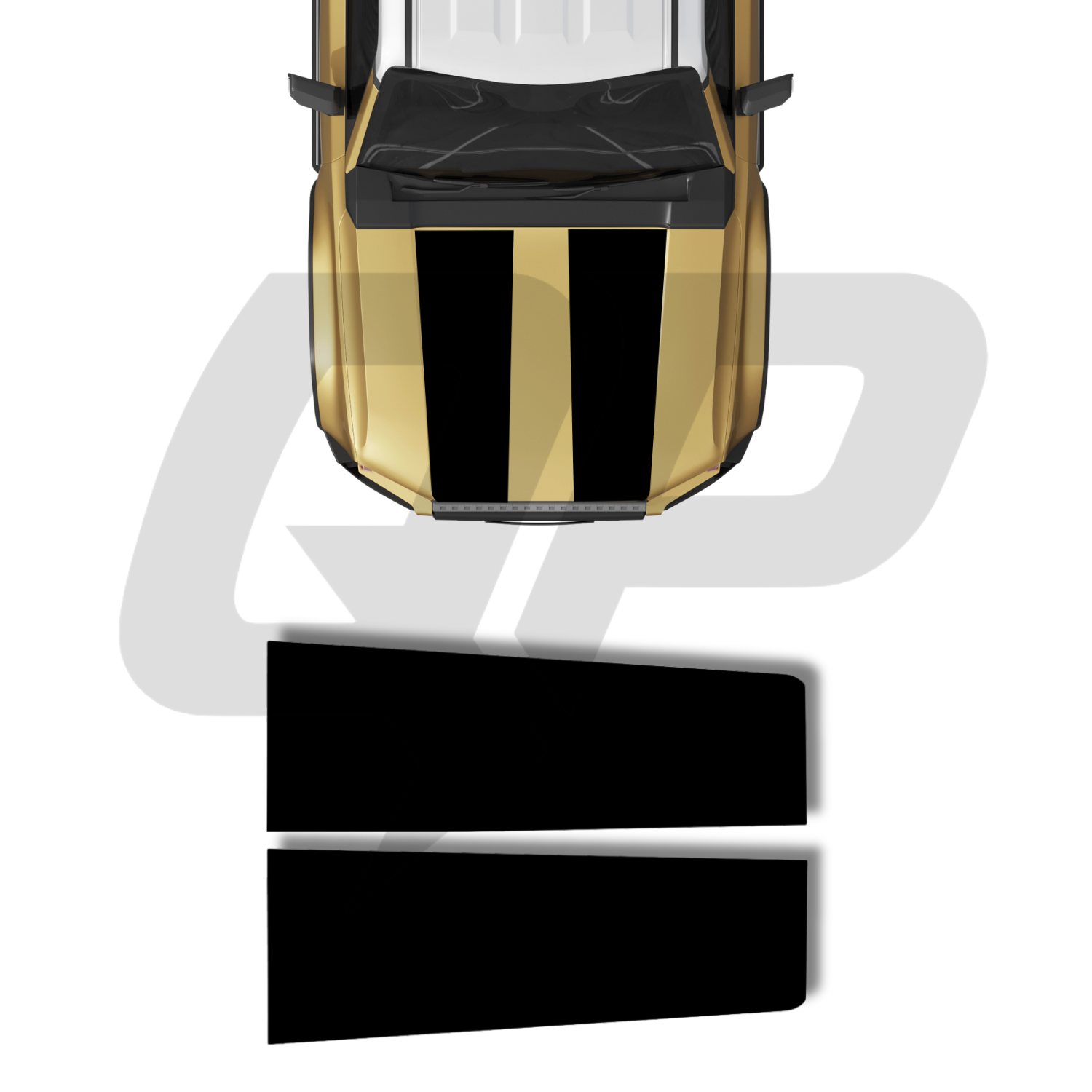 Calcomanía gráfica para capó dividido de Toyota Land Cruiser 250 2024+