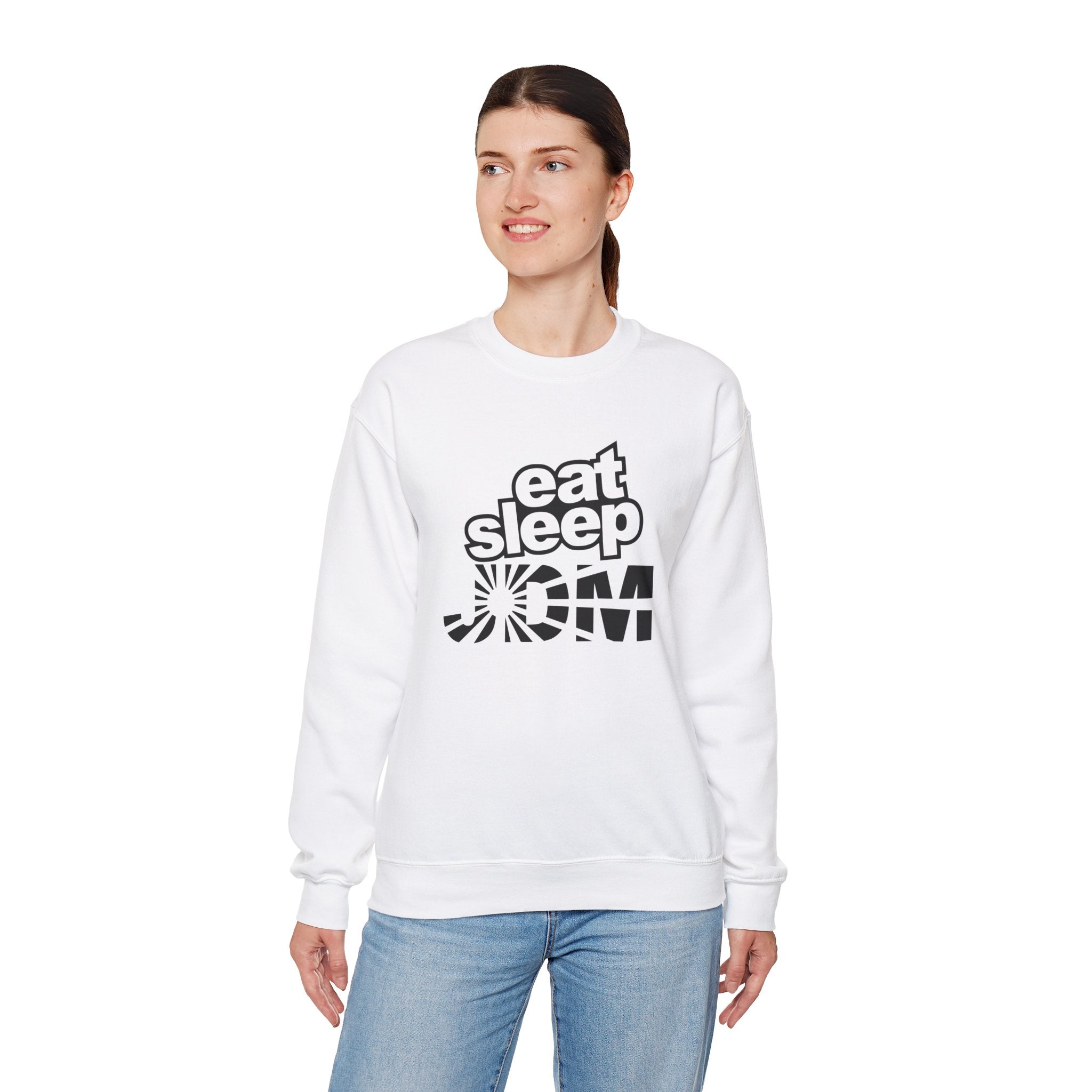 Eat Sleep JDM Car Turbo Boost Crewneck Sweatshirt