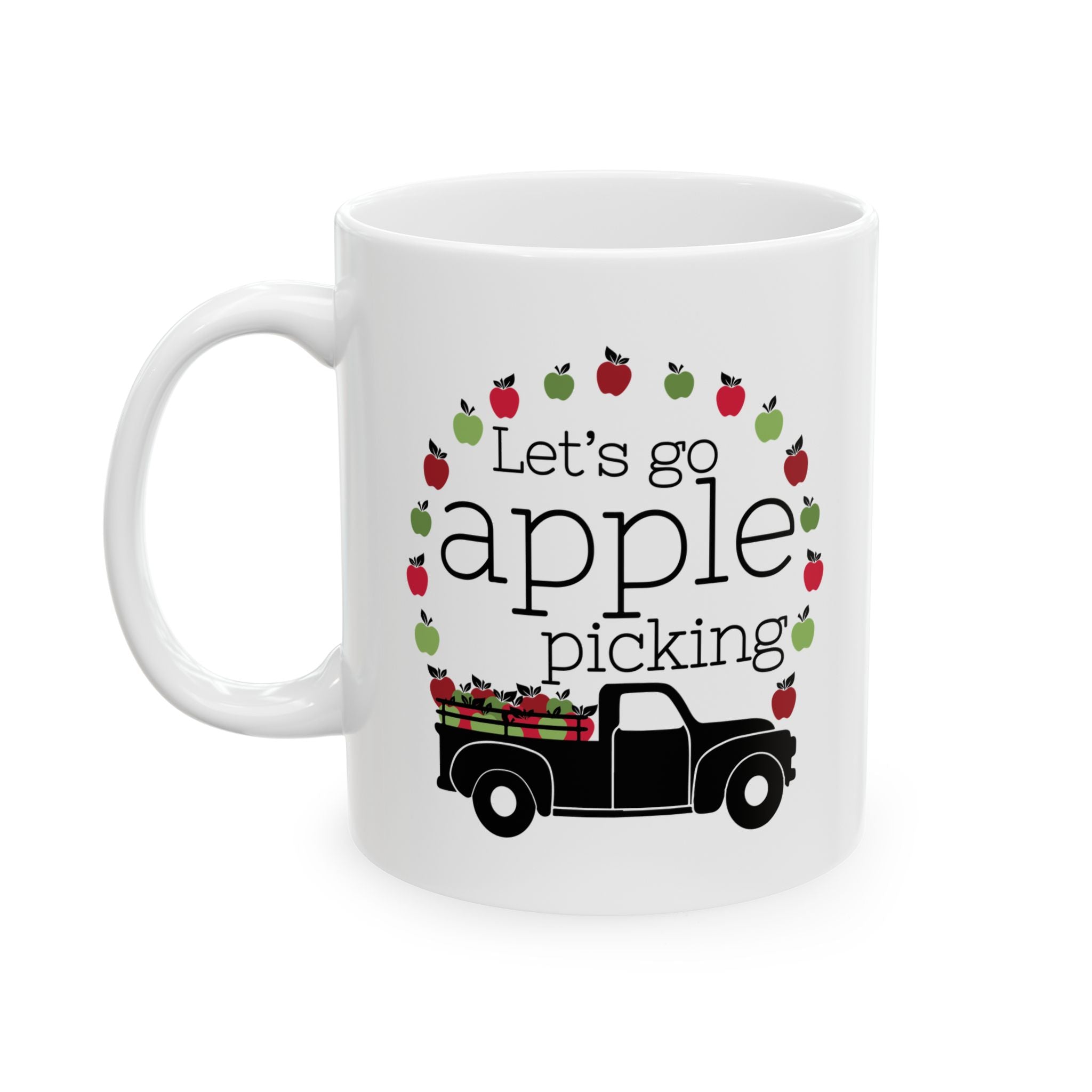 Let's Go Apple Picking Ceramic Coffee Mug