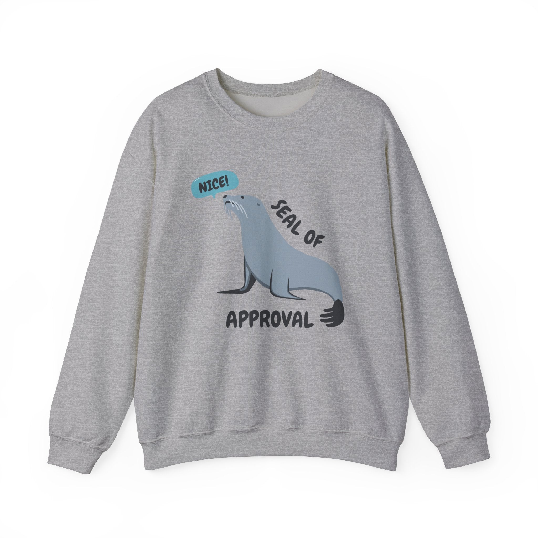 Seal of Approval Funny Meme Cute Crewneck Sweatshirt