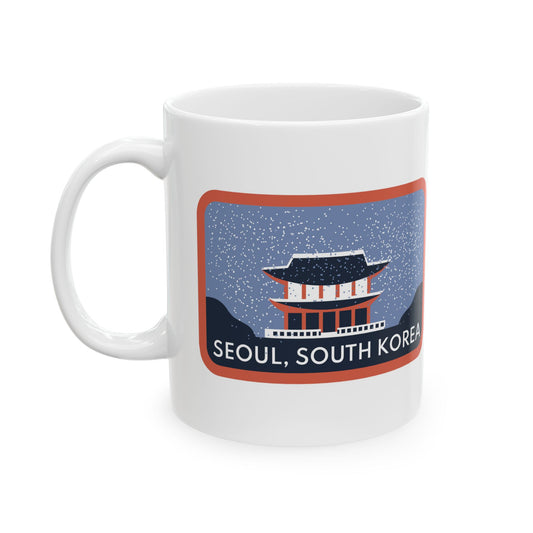 Seoul South Korea Souvenir Travel Gift Ceramic Coffee Mug