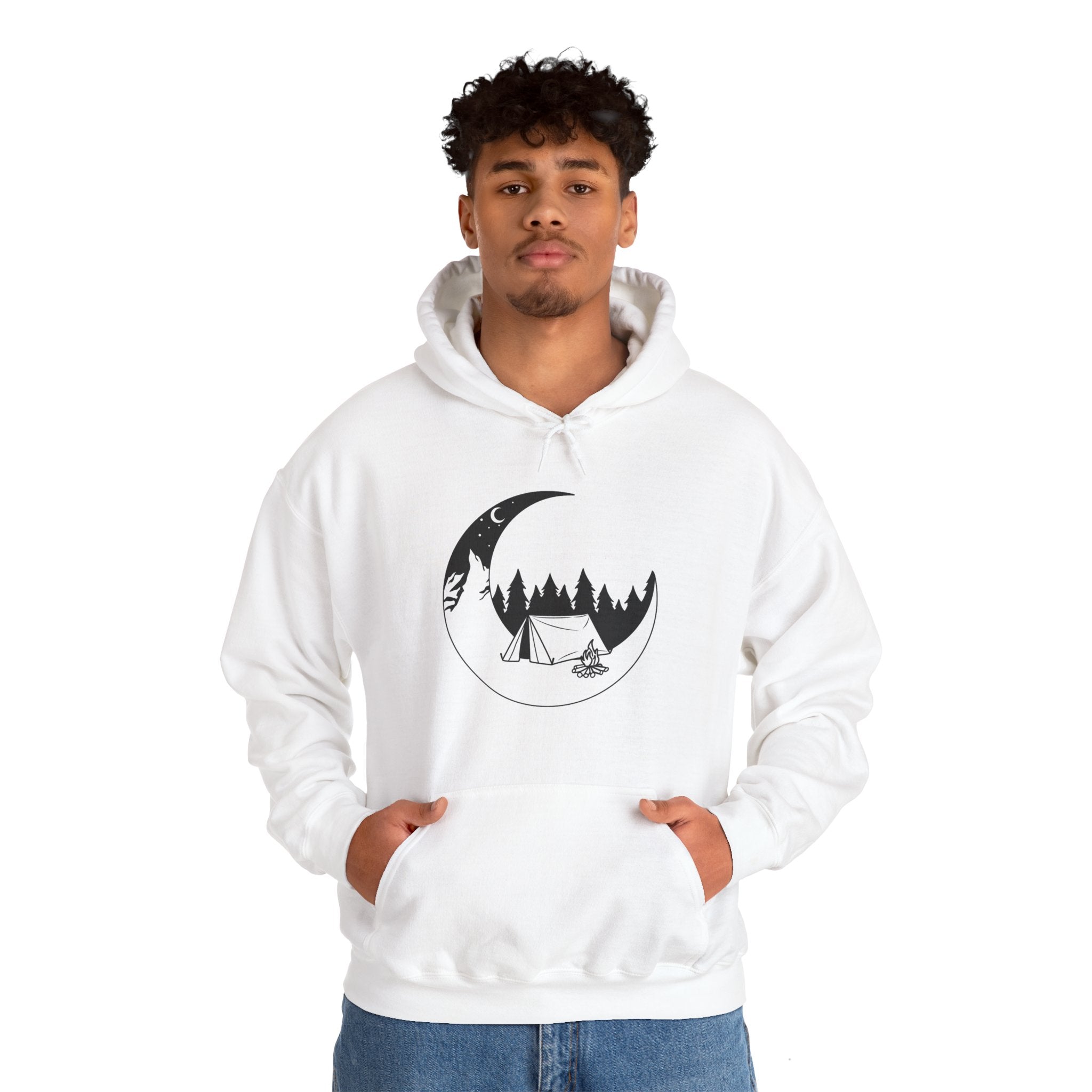 Outdoor Camping Moon Unisex Hoodie