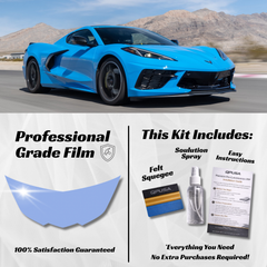 Chevrolet Corvette C8 (2020+) Partial Hood PPF Protection Kit - Pre-Cut