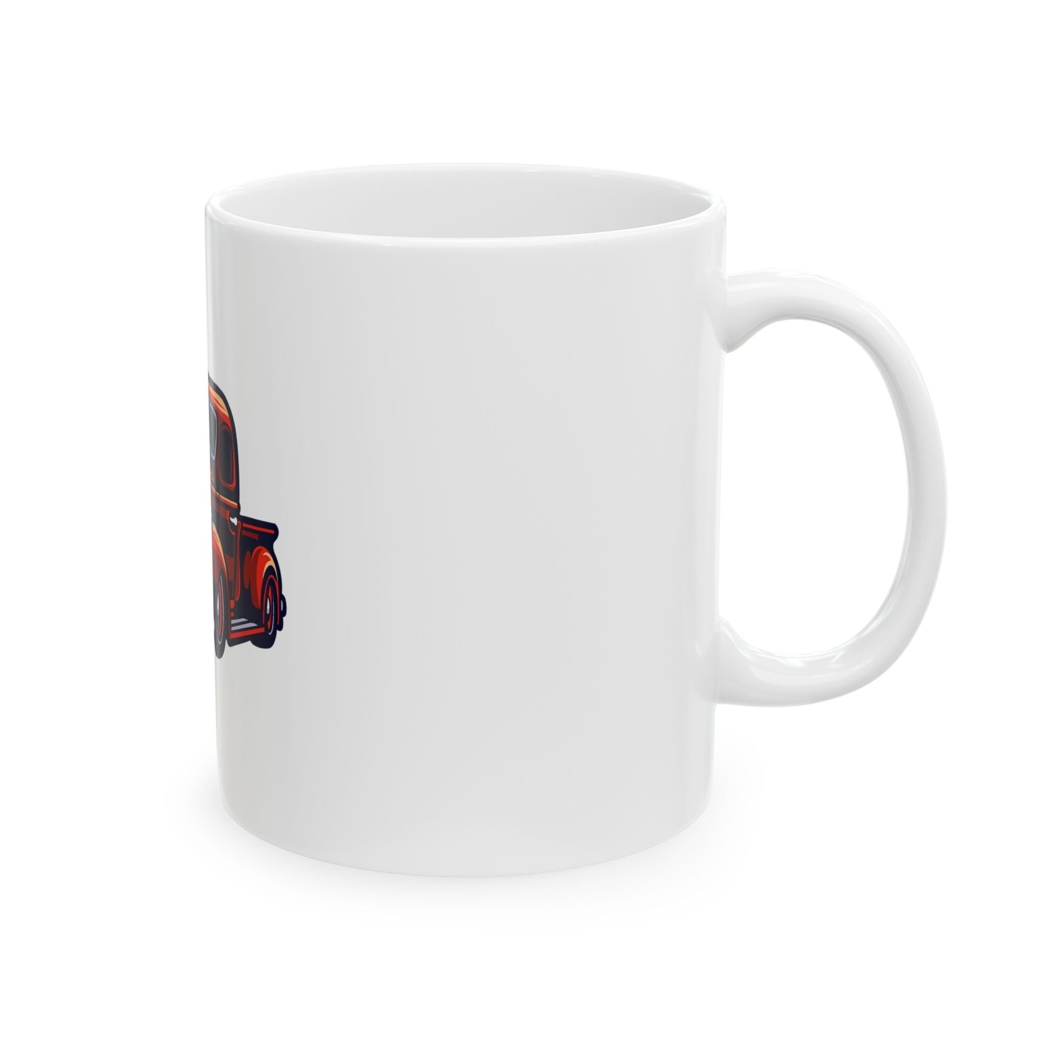 Old-School Retro Truck Graphic Novelty Ceramic Coffee Mug