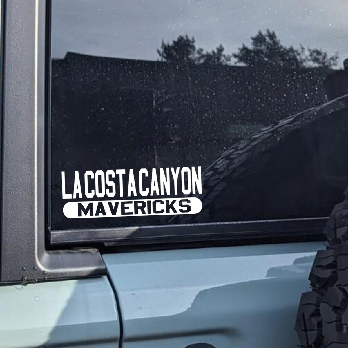 Calcomanías LCC de la escuela secundaria La Costa Canyon Maverick