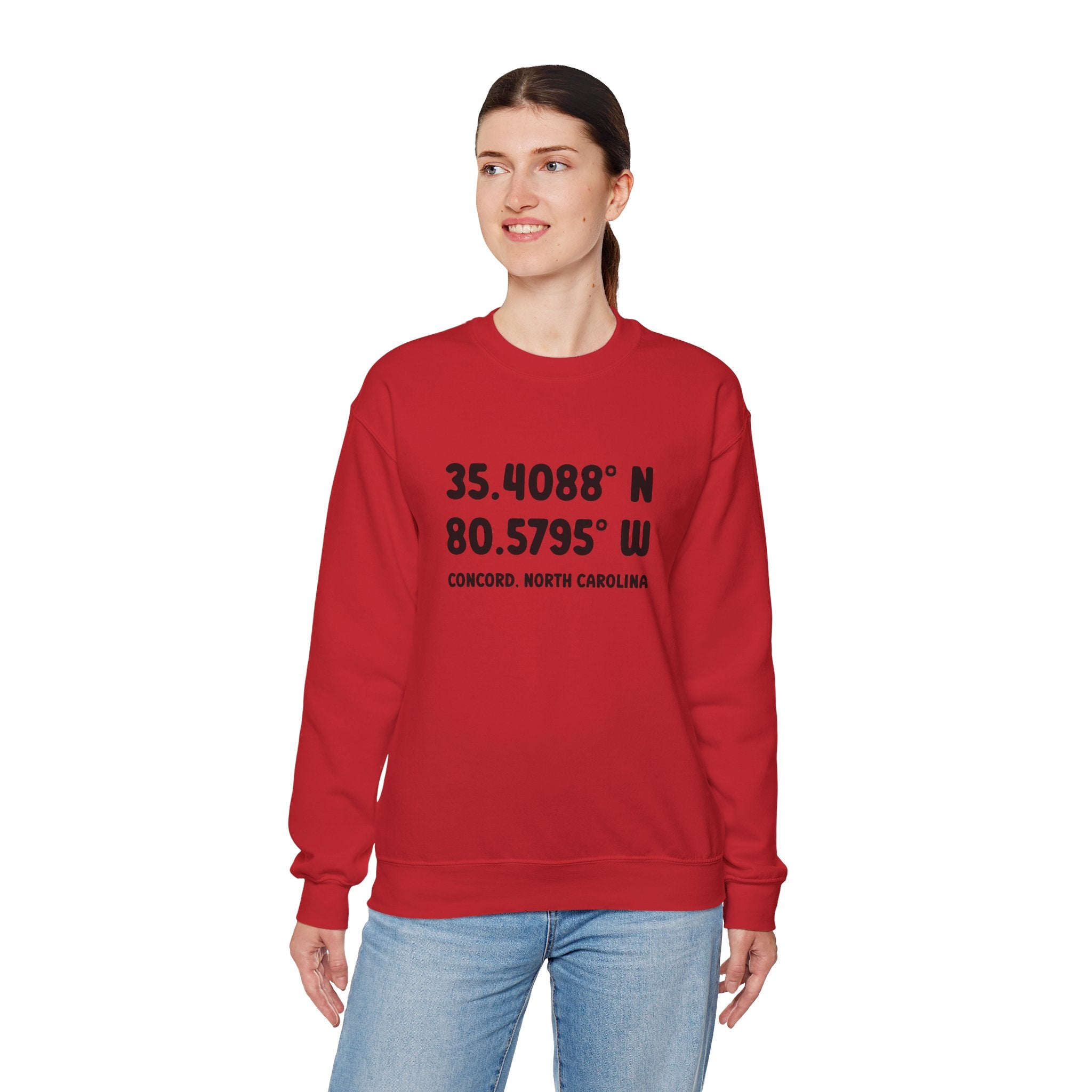 Concord North Carolina NC Coordinance Crewneck Sweatshirt