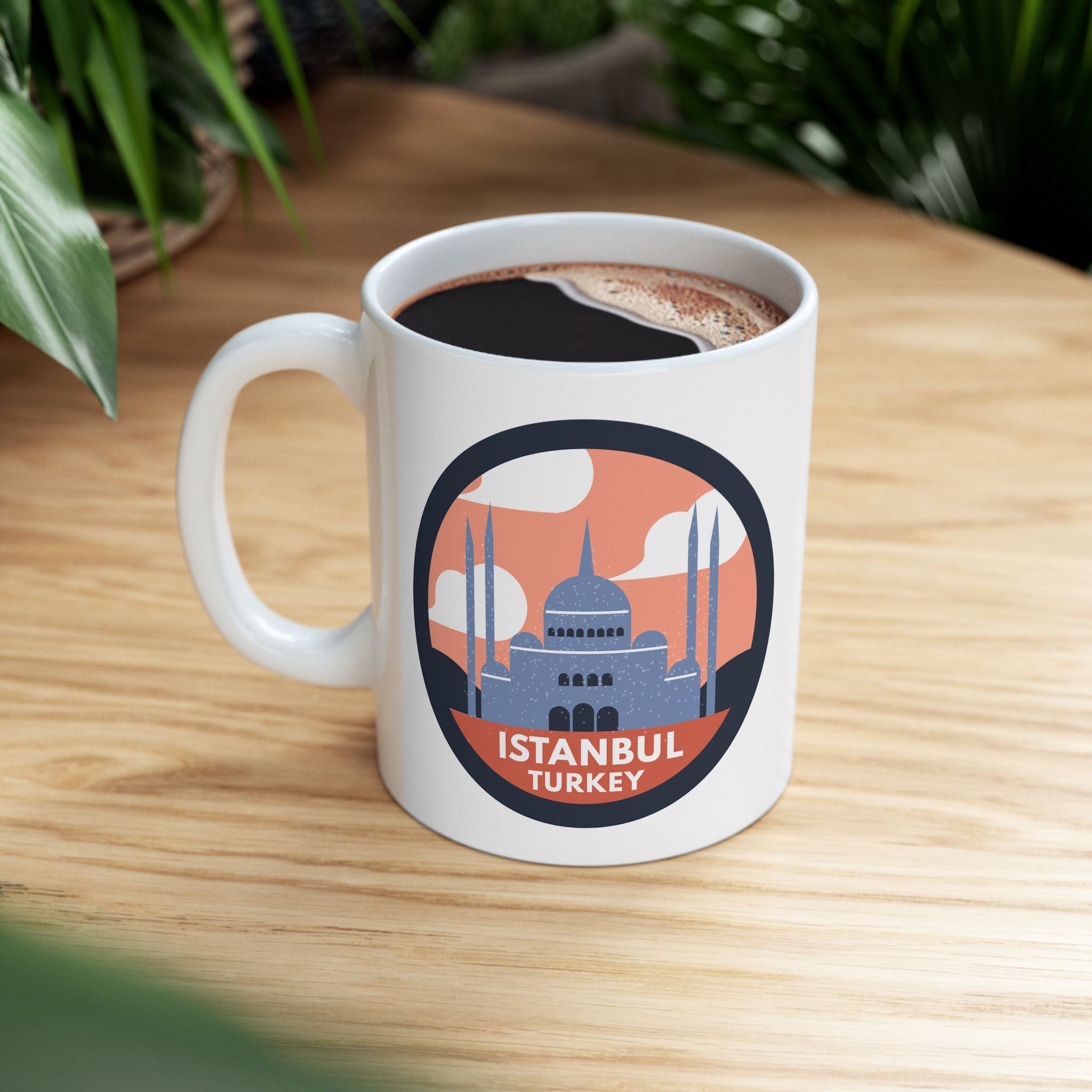 Istanbul Turkey Souvenir Travel Gift Ceramic Coffee Mug