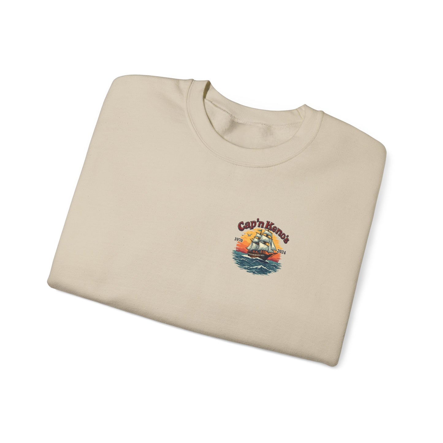 Cap'n Kenos Encinitas California Tribute Sailor Graphic Unisex Sweatshirt