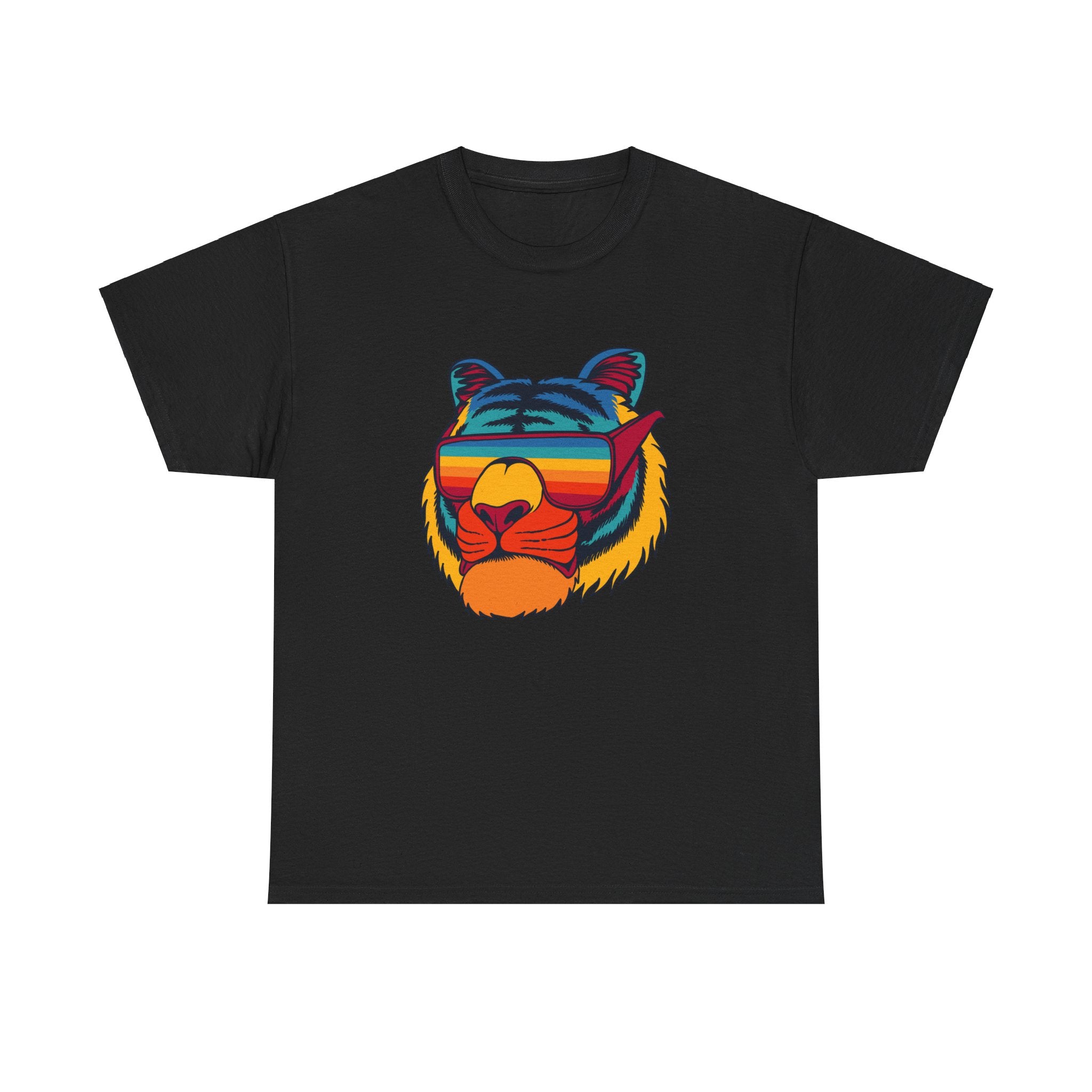 Rainbow Color Tiger Mens Womens Unisex T-Shirt