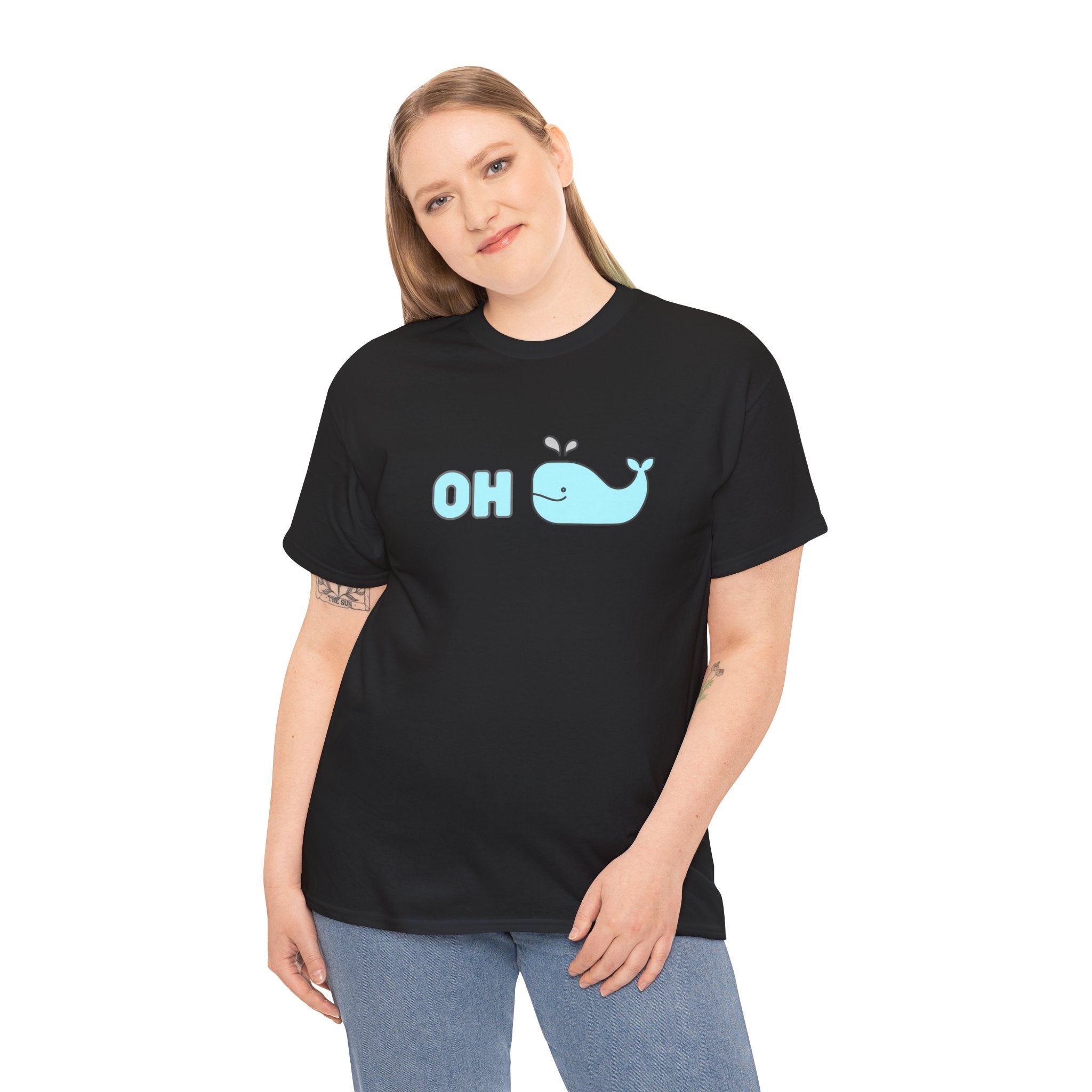 Oh Whale Funny Cute Graphic Novelty Gift Unisex T-Shirt