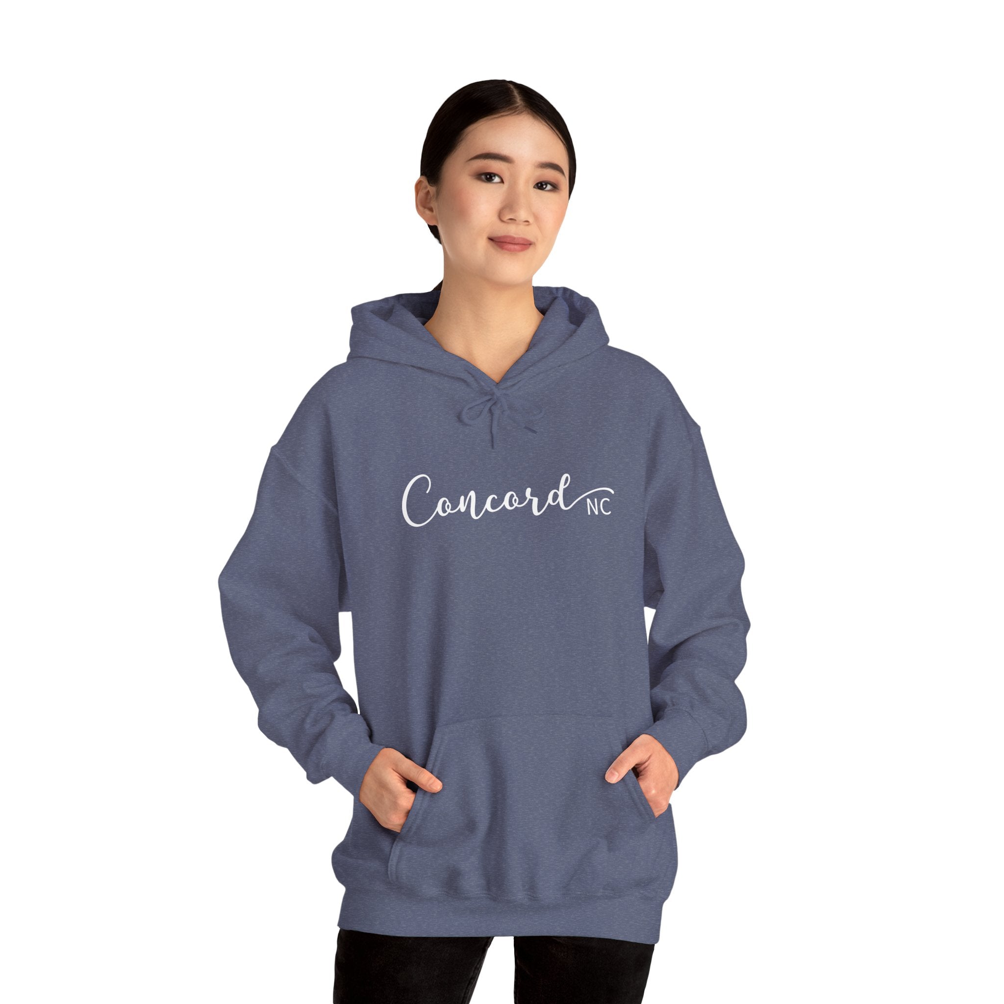 Concord North Carolina NC State Cursive Hoodie