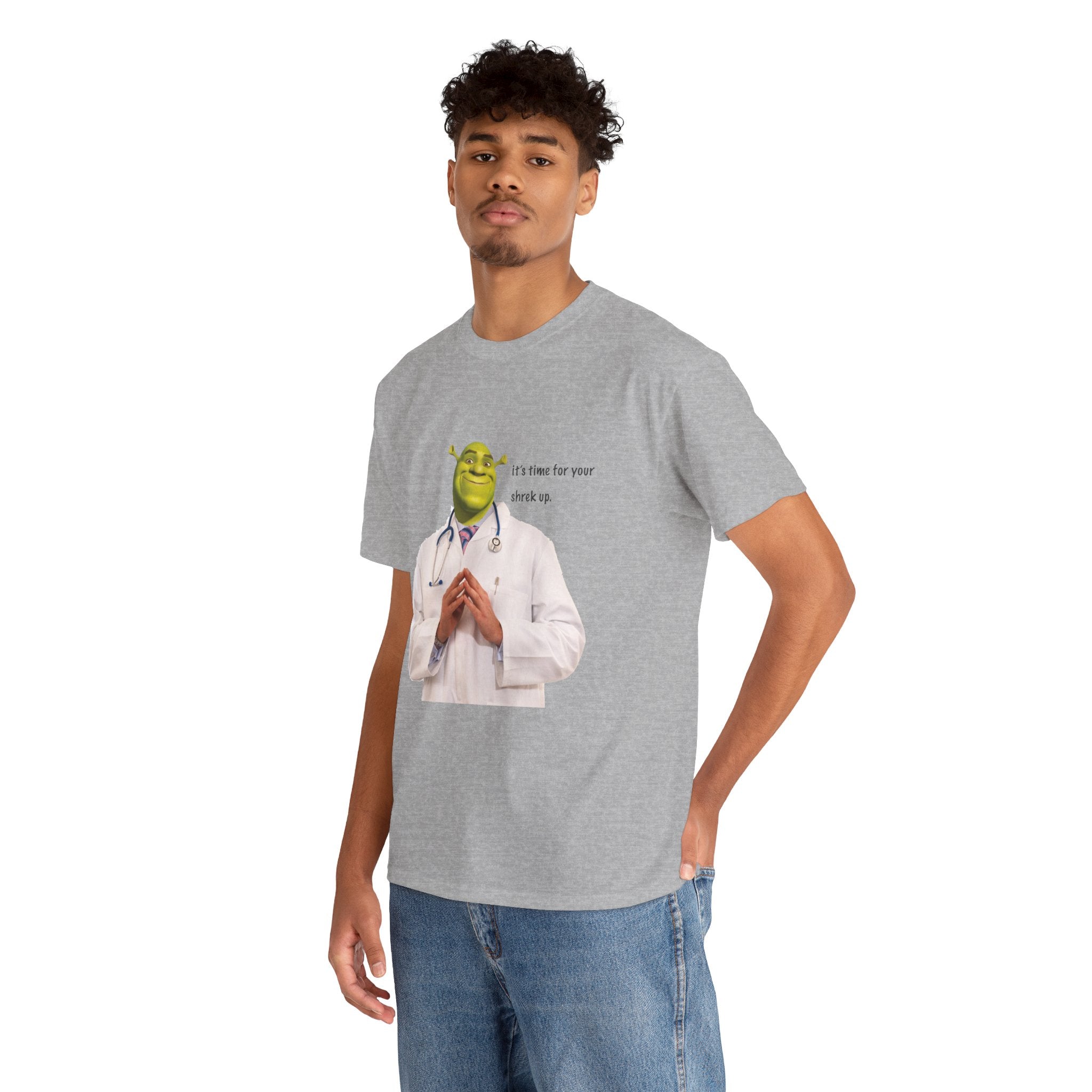 Funny Shrek Up Meme Unisex Graphic Novelty T-Shirt