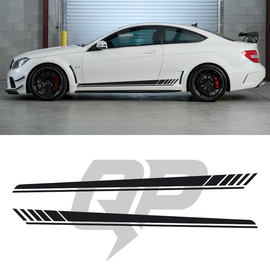 Calcomanía de franja lateral de carreras para Mercedes Benz C63 AMG w204