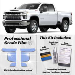Chevrolet Silverado 2500 HD (2020+) Headlight PPF Protection Kit - Pre-Cut