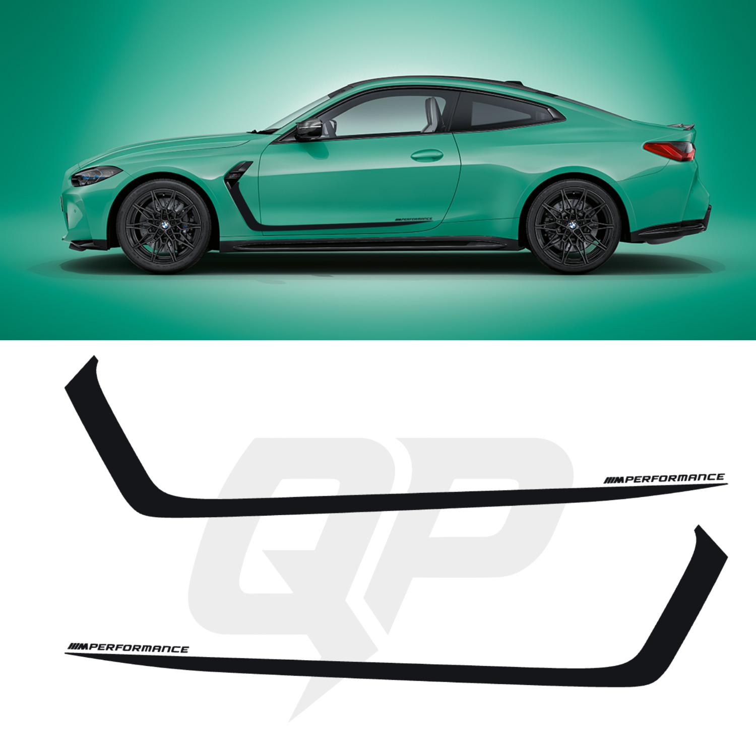 BMW M4 Hockey Style Decal Stripe Set For Model Years 2021+